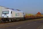 Leerwagen bereitgestellt zur Holzverladung ...  Gerd Wiese 27.01.2012