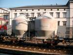 silowagen Hier ein Zementsilowagen am 3.7.2010 vom Ganzzug im Erfurter Hbf.Der Zug wurde gezogen, von 2 E-Loks BR 112 (MEG 603 und MEG 601)