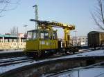Ein Oberleitungsrevisionsfahrzeug in Sinsheim ...  Daniel Oster 21.01.2011