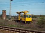 Mehrzweckarbeitsb�hne MZA der Firma RailsystemsRP steht am 28.04.2010 in Passow(Uckermark) ...