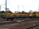 Trommelwagen mit 6 Trommelst�nden (60 80 092 735-2) und Fahrleitungsmontagewagen ...