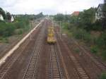 SLG Spitzke Logistik GmbH Bahnhof Wolfen (bei Bitterfeld) zur Zeit Kr�ftig im Umbau Aufgenommen von der Fu�g�ngerbr�cke in Fahrtrichtung Dessau am 29.7. 2010