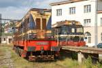 721 046-1 und 721 131-1 – Rangierloks auf Preburger Hauptbahnhof whrend Bauarbeiten zur Erneuerung des Stromnetzes; 16.09.2012