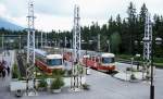 Am 26.01.2001 bildeten noch die Altbau Triebwagen der Reihe 420 das Rckgrat  der Tatrabahnen.
