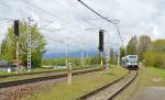 840 004-6 mit Regionalzug Os 8311 Poprad-Tatry/Deutschendorf (11:46) – Kežmarok/Käsmark – Spišská Belá zast./Bela Hp. – Podolínec/Pudlein – Stará Ľubovňa/Altlublau (13:03) vor Haltepunkt Poprad-Spišská Sobota/Deutschendorf-Georgenberg; 08.05.2014