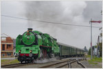 486.007 vom Depot Vrútky (SK) mit dem ÖGEG Fotozug SLP 17227 von Braunau am Inn nach Timelkam am 2.10.2016 bei der Einfahrt in Mattighofen aufgenommen.