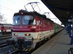 240 084-4 im Bahnhof Bratislava-Nov Mesto/Preburg-Neustadt vor Abfahrt mit Regionalzug nach Galanta (Westslowakei); 27.12.2010 