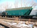 Am 8.1.2011 stand ein leerer Ganzzug mit Slowakischen Getreidewagen in Bad Langensalza Ost zur Abholung bereit.Daneben standen noch 2 Tschechische Getreidewagen.