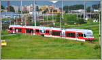 425.958-6 und 425.964-4 in der Verbindungskurve vom Depot zum Streckengleis in Poprad-Tatry. (03.06.2014)