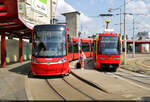 Škoda ForCity Plus 29 T, Wagen 7409, startet seine Rundreise in Bratislava hl.st.