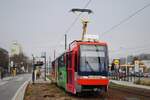 K2S 7116 als Linie 9 nach Ruzinov hat soeben in der Karloveska ul. die Haltestelle Riviera verlassen. (19.11.2022)