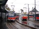 Die Straenbahnwendestelle am Bahnhof Bratislava hlavn stanica am 23.10.2007.