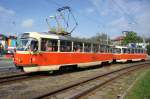 Slowakei / Straenbahn Bratislava: Tatra T3SUCS - Wagen 7805 ...aufgenommen im Mai 2015 an der Haltestelle  Molecova  in Bratislava.