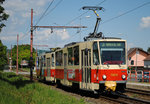 T6A5 7904 + 7903 in der Zitna ulica kurz nach der Haltestelle Heckova. ( 07.05.2016 ) 