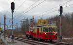 S 911-308 fhrt durch Maribor-Tabor Richtung Maribor Hauptbahnhof. /6.3.2013 