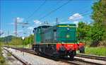 SŽ 642-200 fährt durch Maribor-Tabor Richtung Maribor HBF.