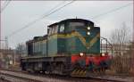 SŽ 643-040 fährt als Lokzug durch Maribor-Tabor Richtung Maribor Hauptbahnhof. /20.1.2014