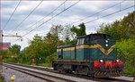 SŽ 643-025 fährt als Lokzug durch Maribor-Tabor Richtung Maribor HBF.