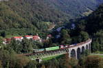 644 020 mit dem AVT 853 (Bohinjska Bistrica-Most na soci) bei Most na soci 10.9.20