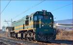 SŽ 664-102 fährt durch Maribor-Tabor Richtung Maribor Hauptbahnhof. /13.1.2014