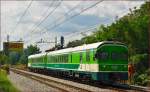 SŽ 711-001 fährt durch Maribor-Tabor Richtung Maribor HBF.