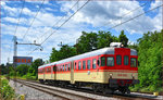 SŽ 814-034 fährt durch Maribor-Tabor Richtung Maribor HBF.