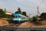 Neben den kroatischen Triebwagen der Baureihe 7122 konnte man dieses Jahr in Istrien in den Sommermonaten noch zustzlich ein Zugpaar mit slowenischen Triebwagen antreffen.