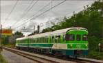 SŽ 711-002 fährt durch Maribor-Tabor Richtung Maribor HBF. /12.8.2014