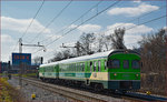 SŽ 711-002 fährt durch Maribor-Tabor Richtung Maribor HBF. /17.3.2016