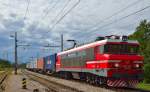 S 363-010 zieht Containerzug durch Pragersko Richtung Norden.