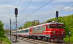 S 363-011 zieht EC158 'Croatia' durch Maribor-Tabor Richtung Wien.