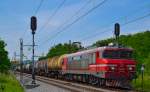 S 363-018 zieht Kesselzug durch Maribor-Tabor Richtung Norden. /14.6.2013