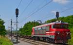 S 363-019 zieht Gterzug durch Maribor-Tabor Richtung Norden. /8.7.2013