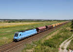 Die aktuell einzige blau lackierte SZ 541 nämlich die SZ 541 016 war am 13. August 2023 mit einem Getreidzug von Osten kommend in Richtung Adria unterwegs, und wurde von mir im kroatischem Sesvete fotografiert.