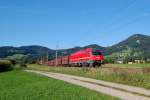 541 003 mit einem Umleiter am 12.08.2012
in Micheldorf.