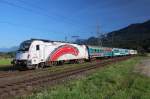 SZ 541 016  Albert Einstein  mit dem D210  (Dobova-Villach Hbf) bei der Durchfahrt im Bahnhof Ledenitzen aufgenommen am 01.09.2015