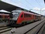 Der slowenische Desiro 312 130 am 17.8.2008 in Ljubljana. Der Zug fhrt als 2408 nach Jesenice.