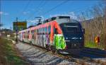 SŽ 312-103 fährt durch Maribor-Tabor Richtung Maribor HBF.