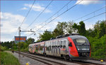 SŽ 312-111 fährt durch Maribor-Tabor Richtung Maribor HBF.