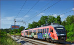 SŽ 312-127 fährt durch Maribor-Tabor Richtung Maribor HBF.