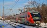 S 312-108 fhrt durch Maribor-Tabor Richtung Zidani Most. /11.12.2012