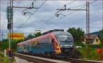 SŽ 312-104 fährt durch Maribor-Tabor Richtung Maribor Hauptbahnhof. /8.7.2014