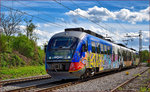 SŽ 312-109 fährt durch Maribor-Tabor Richtung Maribor HBF. /15.4.2016