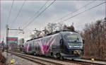 SŽ 312-008 fährt durch Maribor-Tabor Richtung Maribor HBF.