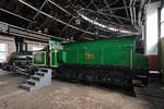 Die Dampflokomotive 718 stammt aus dem Jahr 1861 und war Ende August 2019 im Eisenbahnmuseum Ljubljana ausgestellt.