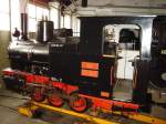 SZ 71-012 die kleinste je fr den Verkehr gebaute Dampflok steht heute im Museum.