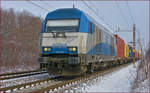 ADRIA 2016 921 zieht Containerzug durch Maribor-Tabor Richtung Koper Hafen.