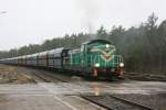 SM 42-348 am 06.02.2011 im Bahnhof Gubin  ...