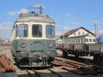 SOB Sudost-Bahn BDe 576 049 der Firma Makies abgestellt im Areal der Firma Vanoli
in Samstagern. Im Hintergrund die beiden SOB BDe 576 058 und 059
am 11.04.2010