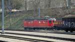 In Payerne steht am 07.04.10 der De 4/4 21 der ...